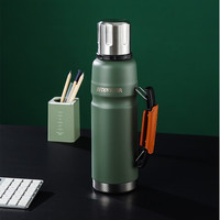 杯具熊（BEDDYBEAR）户外保温壶大容量316不锈钢内胆便携旅行壶车载家用暖水瓶 加仑壶-淡野绿 1100ml