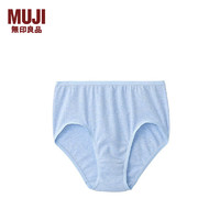 无印良品 MUJI 女式 罗纹织 高腰 短裤 FCE09C1A 浅蓝色 XXL