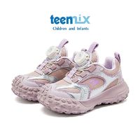 百亿补贴：TEENMIX 天美意 中大童冬季新款安可拉红皮面跑步鞋百搭时尚百搭保暖舒适