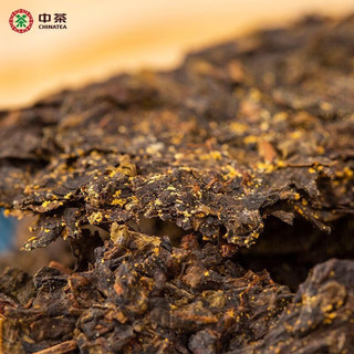 中茶牌茶叶湖南安化口粮黑茶砖经典茯砖手筑茯砖系列紧压茶茯茶 2024年老友茯砖单盒800g