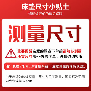 羿畅席梦思弹簧床垫椰棕双人床护脊加厚独立圆簧+棕1.8x2米 302款