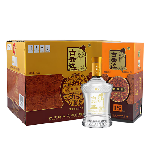 省215元】白云边白酒_白云边15年42%vol 浓酱兼香型白酒500ml*6瓶多少钱