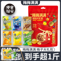 零食符号【六口味】梅梅满满大礼包梅类蜜饯酸甜独立果脯零食混装年货 梅梅满满大礼包 500克【超一斤】