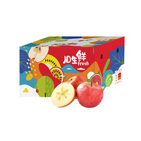 京鲜生 甘肃高原大漠冰糖心苹果 净重10斤 单果260g+ 生鲜水果