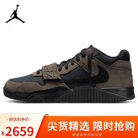 NIKE 耐克 篮球鞋JORDAN男倒钩JUMPMAN JACK运动鞋FZ8117-204摩卡黑43