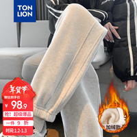 唐狮（TonLion）2024女束脚显瘦休闲侧拼卫裤WP 加绒款/