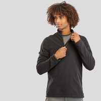 DECATHLON 迪卡侬 MH100 Fleece 男子抓绒衣 966425 黑色 M