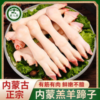 荤八厨 内蒙古羊蹄1kg 新鲜羔羊肉生鲜小羊腿羊脚爪羊蹄子火锅烧烤食材