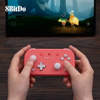 8BITDO 八位堂 Lite 2 轻薄游戏手柄 体感震动 无线Switch oled游戏机安卓树莓派蓝牙有线 塞尔达林克马里奥