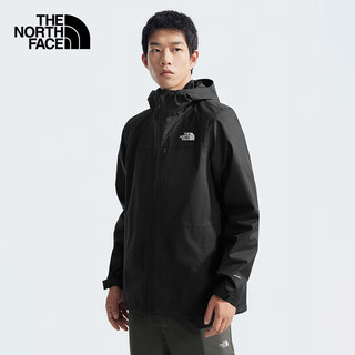 The North Face北面冲锋衣男户外保暖软壳内胆三合一冲锋外套8DMK 黑色/JK3 3XL