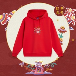 LI-NING 李宁 新年新春款卫衣女士本命年套头连帽运动服