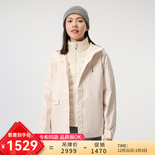 Columbia哥伦比亚三合一冲锋衣女24秋冬650蓬羽绒服内胆防水两件套XR4256 191 S