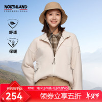 诺诗兰男女绒外套PRO200发热纱户外运动登山徒步轻便休闲外套 白杏色-女22E 175