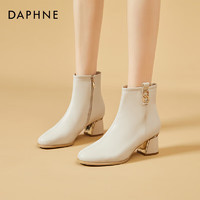 DAPHNE 达芙妮 女士法式粗跟短靴 4622607023