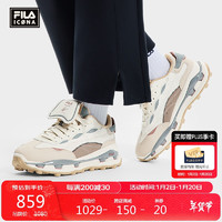 FILA 斐乐 女鞋KM2老爹鞋运动鞋2025厚底休闲鞋老爹鞋