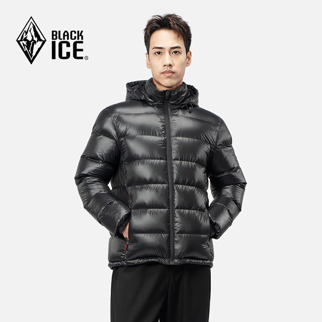 PLUS会员、有券的上：黑冰 男700蓬最高220g充绒极寒羽绒服