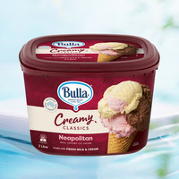 Bulla【家庭装】布拉澳洲雪糕巧克力香草曲奇雪糕巧克力大桶冰淇淋 三色口味冰淇淋 家庭装(2L/960g)