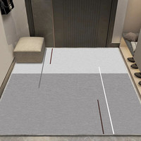 布迪思入户门地垫吸水防滑蹭土蹭灰玄关卧室楼梯可裁剪可大尺寸满铺 云深 90*120CM