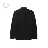 FRED PERRY 男士休闲衬衫2024冬季新款宽松麦穗长袖衬衣M5516