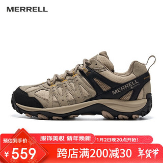 MERRELL 迈乐 户外徒步鞋ACCENTOR GTX经典低帮防水透气防滑耐磨登山鞋 银色J500409（男） 43