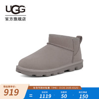 UGG 秋季男女同款舒适纯色基础款短筒靴时尚休闲雪地靴1166732 PMC | 火山岩色 36