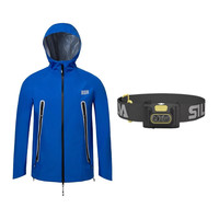 URG ULTRA RUNNER GEARURG Ranger Trailer全天候越野冲锋衣徒步登山穿越滑雪 头灯+蓝色 S