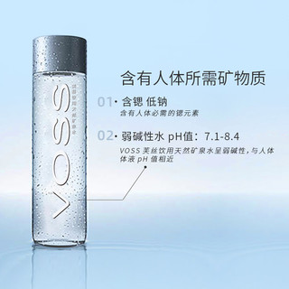 VOSS 芙丝 矿泉水天然弱碱性饮用水招待水小瓶330ml*30瓶整箱包邮