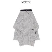 百亿补贴：MECITY 女士夏季新款A字高腰显瘦小个子印花半身裙546250