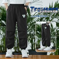 SAINT WATERS 三点水 男童夏季裤子2024新款速干裤薄款冰丝工装裤男孩休闲防蚊裤超薄