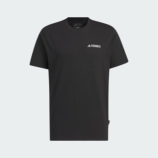 阿迪达斯 （adidas）男子 户外系列 SS GFX TEE 短袖 IW3904 A/S 黑