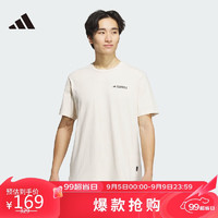 阿迪达斯 （adidas）男子 户外系列 SS GFX TEE 短袖 IW3905 A/S 卡其