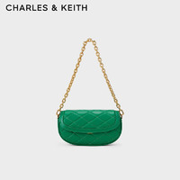 CHARLES & KEITH 女士宽肩带菱格链条斜挎腋下包 CK2-20271032