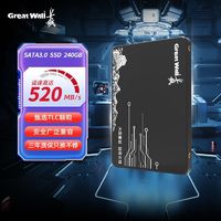 Great Wall 长城 GW500固态硬盘240GB 480GB台式机笔记本Sata 3.0电脑硬盘 SSD