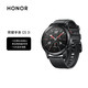 HONOR 荣耀 GS 3i 运动版 智能手表 46mm 碳石黑真皮表带 黑色表壳（北斗、GPS、GLONASS、血氧）