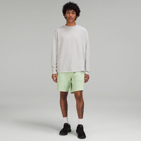 露露乐蒙lululemon丨Relaxed Fit 男士训练宽松剪裁长袖 T 恤 LM3DIFS 杂色海豹灰 L