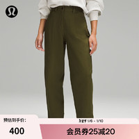 lululemon 丨City Sleek 女士茧型长裤 *Lt Utilitech™ 速干 LW5FTFA 以太绿