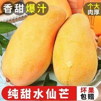 百亿补贴：FRUITFUL JIKE 硕果吉客 海南金煌芒果现摘8斤青黄皮水仙芒整箱海南金煌芒