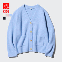 UNIQLO 优衣库 souffle yarn 女童开衫毛衣 UQ469372888