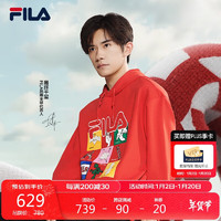 FILA 斐乐 叕运蛇|斐乐情侣款新年氧气卫衣2025年长袖上衣