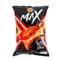 88VIP：Lay's 乐事 泰国版 MAX 酸奶油洋葱/奶酪/鬼椒味 大波浪薯片 73g 零食