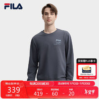 FILA 斐乐 男子套头卫衣绣花针织长袖上衣