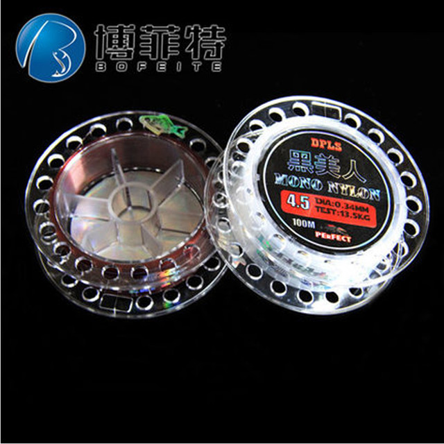 博菲特 黑美人100米 鱼线原丝尼龙线标准线径钓线主线子线 钓鱼线 渔具用品 酒红色主线 1.0号