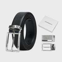 2024秋冬款 阿玛尼 EMPORIO ARMANI男式商务休闲双头皮带 （盒装）
