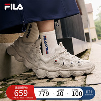 FILA 杨幂同款斐乐女鞋豌豆鞋运动鞋2024冬休闲鞋厚底老爹鞋 燕麦棕-OM 37.5