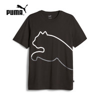 PUMA 彪马 夏季新款运动休闲服圆领短袖T恤男舒适宽松680275-01