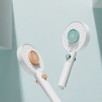 大白小蛮腰增压一键缓停手持花洒 115mm面盖 橙色（单件）