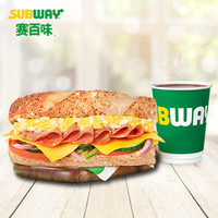 移动端：SUBWAY 赛百味 蛋香萨拉米三明治饮料两件套