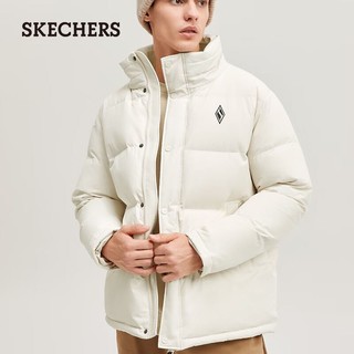 SKECHERS 斯凯奇 冬立领短款男式羽绒服加厚羽绒服男外套