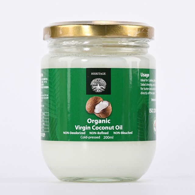 88VIP：赫丽特奇 包邮进口有机 赫丽特奇冷榨椰子油初榨生酮烘焙食用油可护肤护发