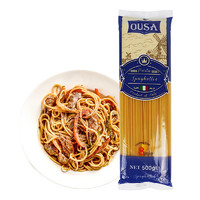 88VIP：欧萨 pasta del Levante 原装进口意大利面4#直条形500g*1袋意面通心粉方便速食面条